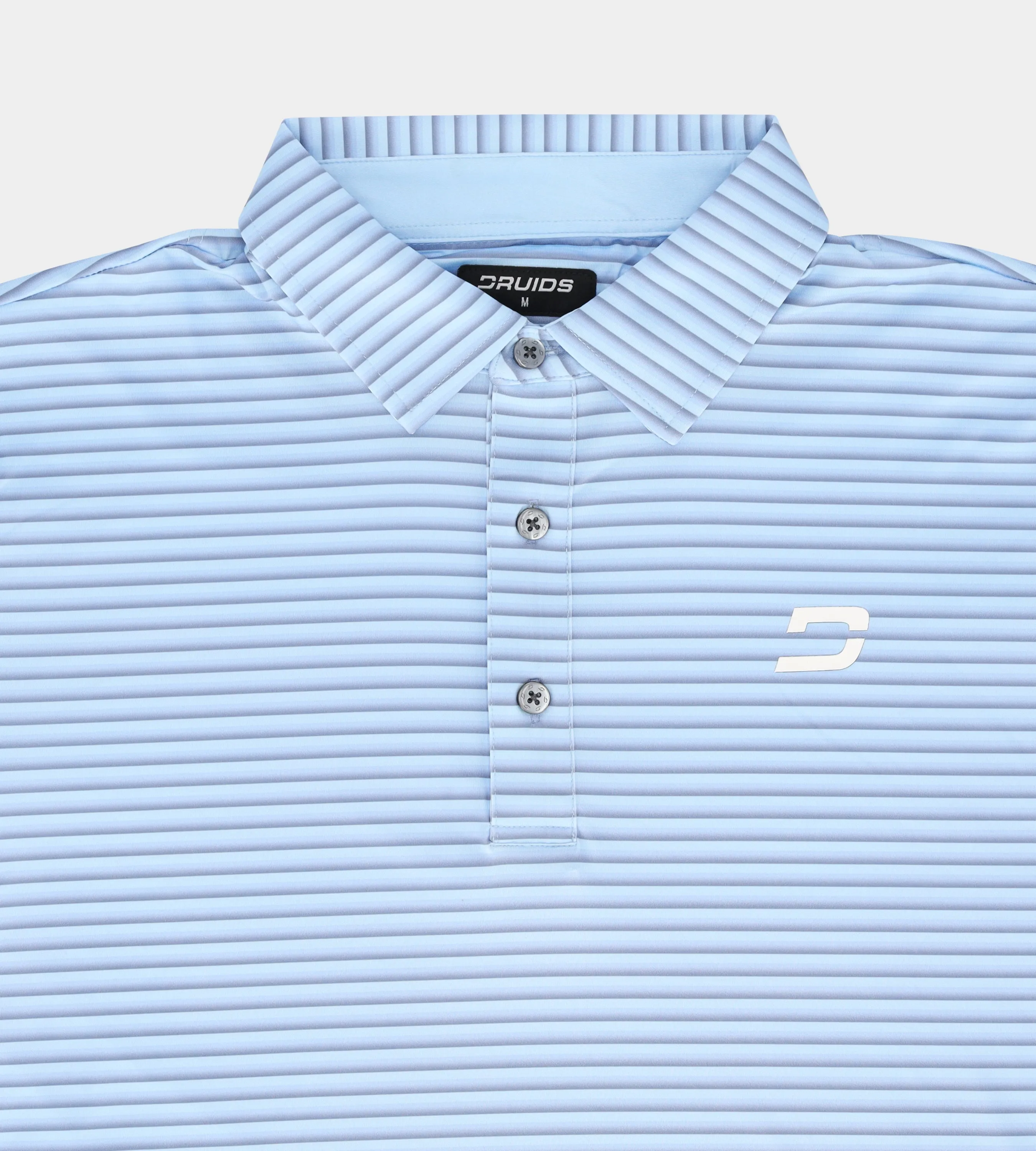 GRADIENT STRIPE POLO - BLUE