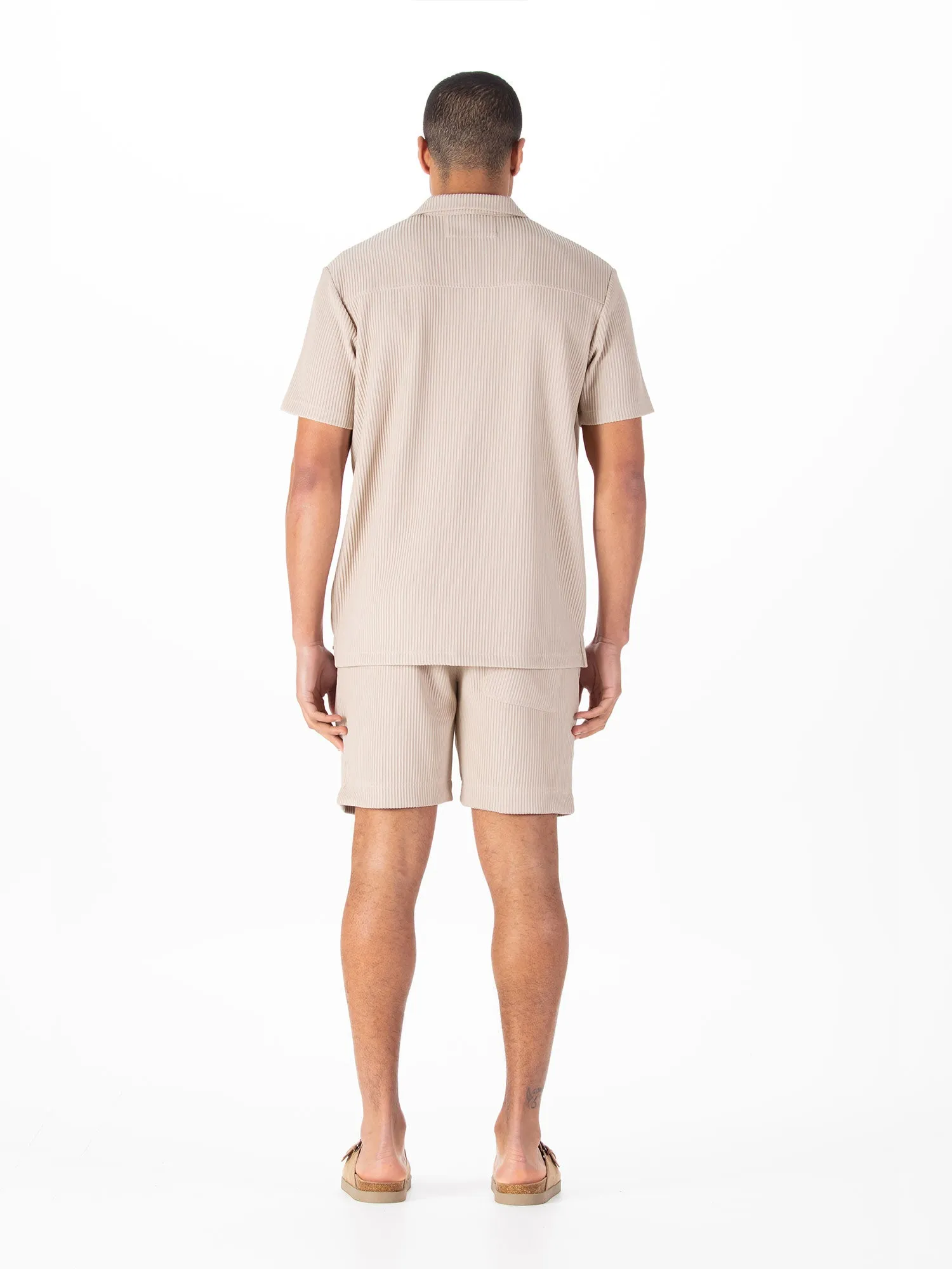 GWITHIAN RIBBED TEXTURED SHORT SET