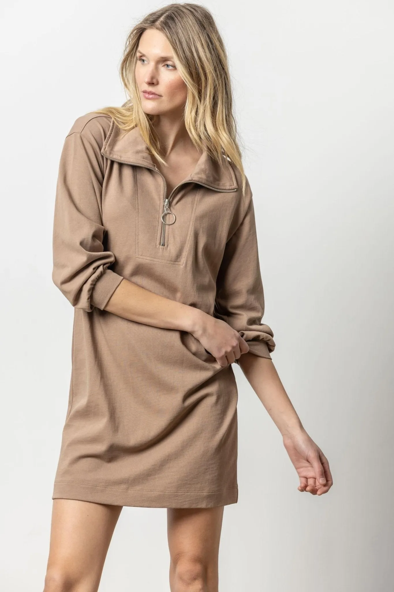 HALF ZIP DRESS