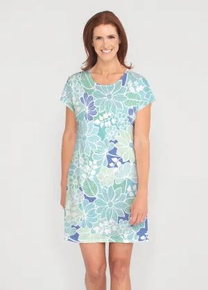 Hawaii Isles (13609) ~ French Terry Short Sleeve Crew Dress