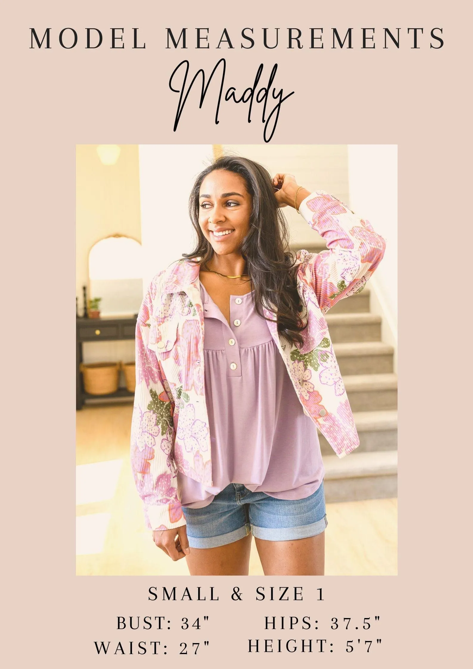 Hazel Blues® | Clementine Floral Button Up Blouse