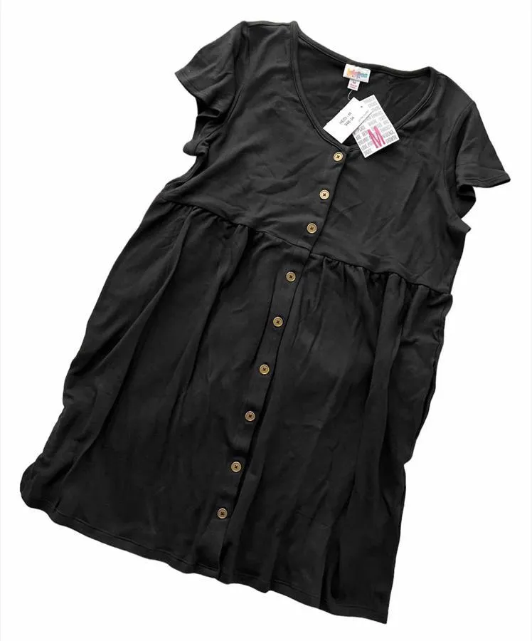 Heidi - Solid Black Rayon