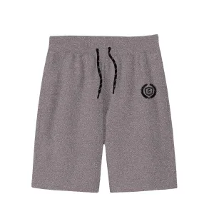 HG Signature Emb Three Quarter Shorts | Textured Pattern | Purple Brown