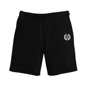 HG Signature Emb Two Quarter Summer Shorts - Black