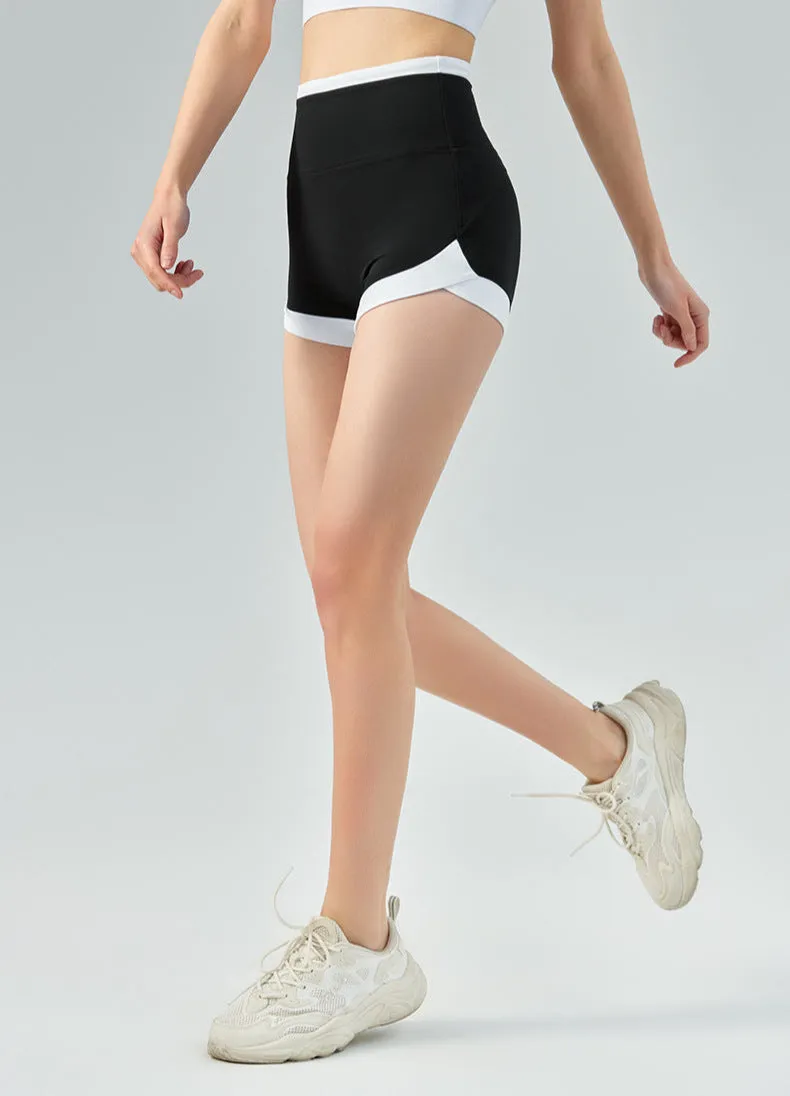 High Waisted Workout Shorts – Seamless Tummy Control Peach-Lifting Shorts for Women