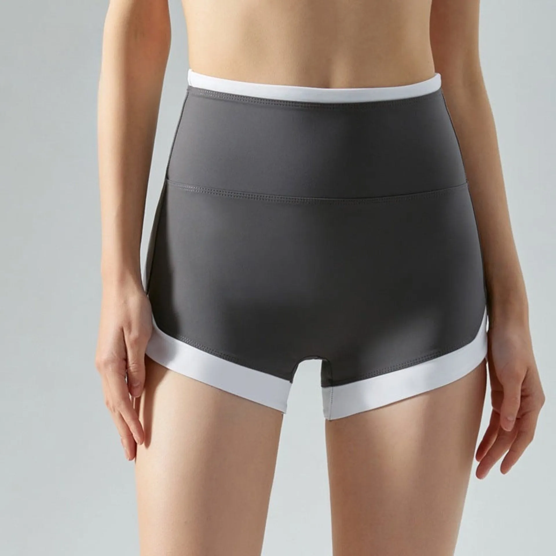 High Waisted Workout Shorts – Seamless Tummy Control Peach-Lifting Shorts for Women