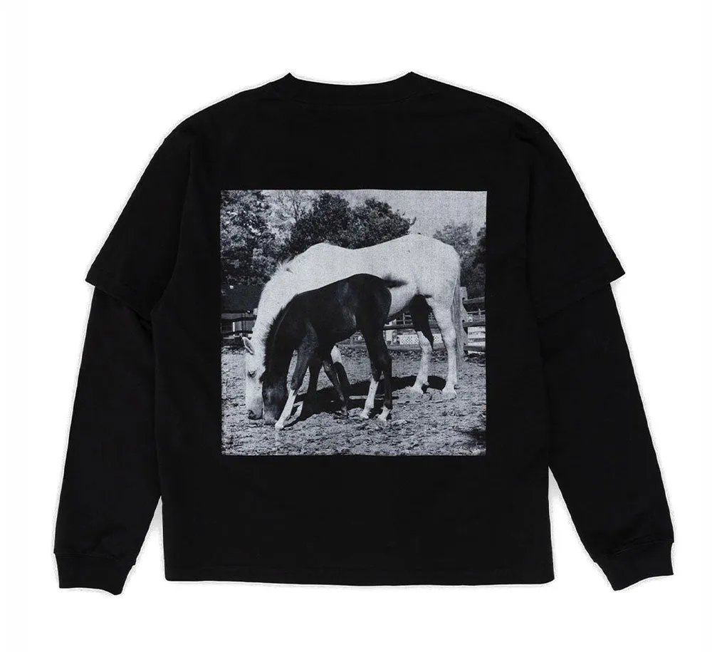 HORSES LAYERED LONG SLEEVE