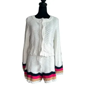 House of Harlow 1960 Women’s Knit Cardigan &amp; Shorts Set Size Medium NWT 2-Piece