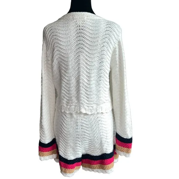 House of Harlow 1960 Women’s Knit Cardigan &amp; Shorts Set Size Medium NWT 2-Piece