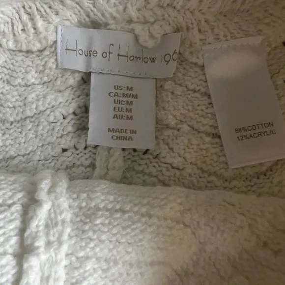 House of Harlow 1960 Women’s Knit Cardigan &amp; Shorts Set Size Medium NWT 2-Piece