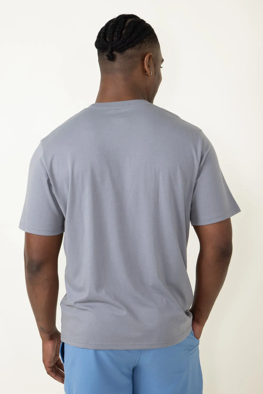 Huk Fishing Huk Stacked Logo T-Shirt for Men in Grey | H1000427-016-NIGHTOWL