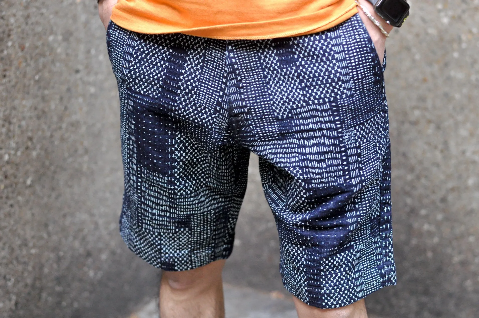 Japan Blue Indigo Dyed Heavyweight "Starry" Sashiko Shorts