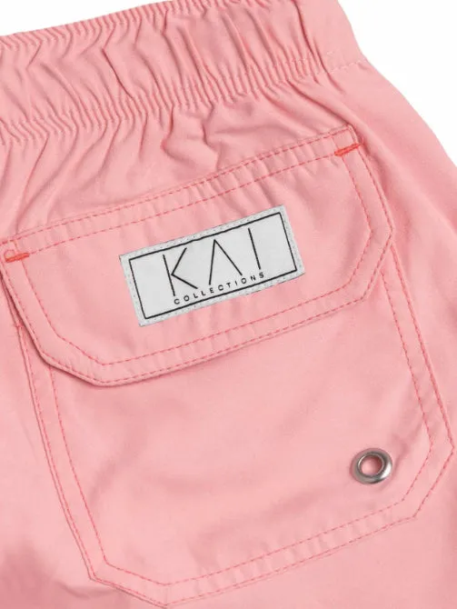 JAY X KAI - Solid Pink Swim Shorts