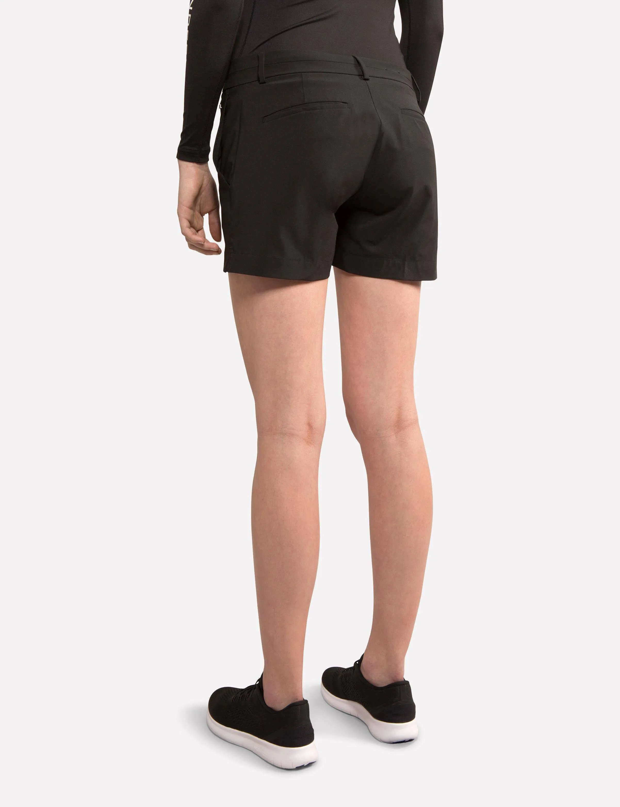 J.Lindeberg Womens Fia Micro Stretch Short Shorts - BLACK