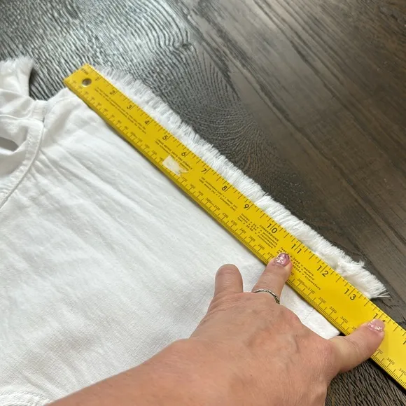 JOE'S JEANS™️ Size 32 'THE OZZIE' 4&quot; White Cutoff Stretch Denim Shorts
