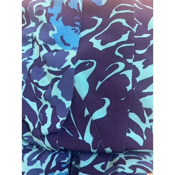 Jones New York Womens Poly/spandex Printed Dress Blue Size 10