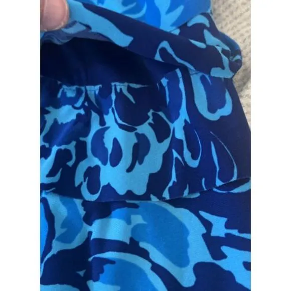 Jones New York Womens Poly/spandex Printed Dress Blue Size 10