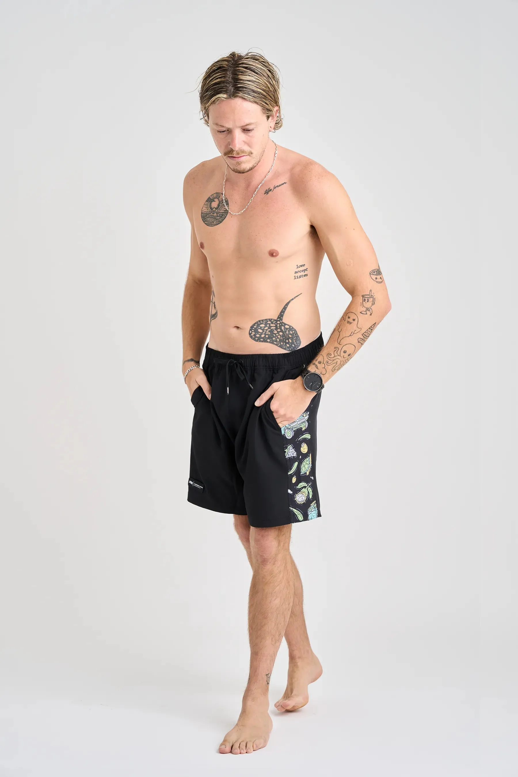 JTPLT x Tom Hadley - Boardshorts - Black