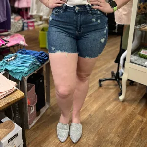 Judy Blue High-Rise Cut Off Denim Shorts