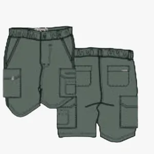 Kakiebos Mens 21Cm Elasticated Shorts Olive