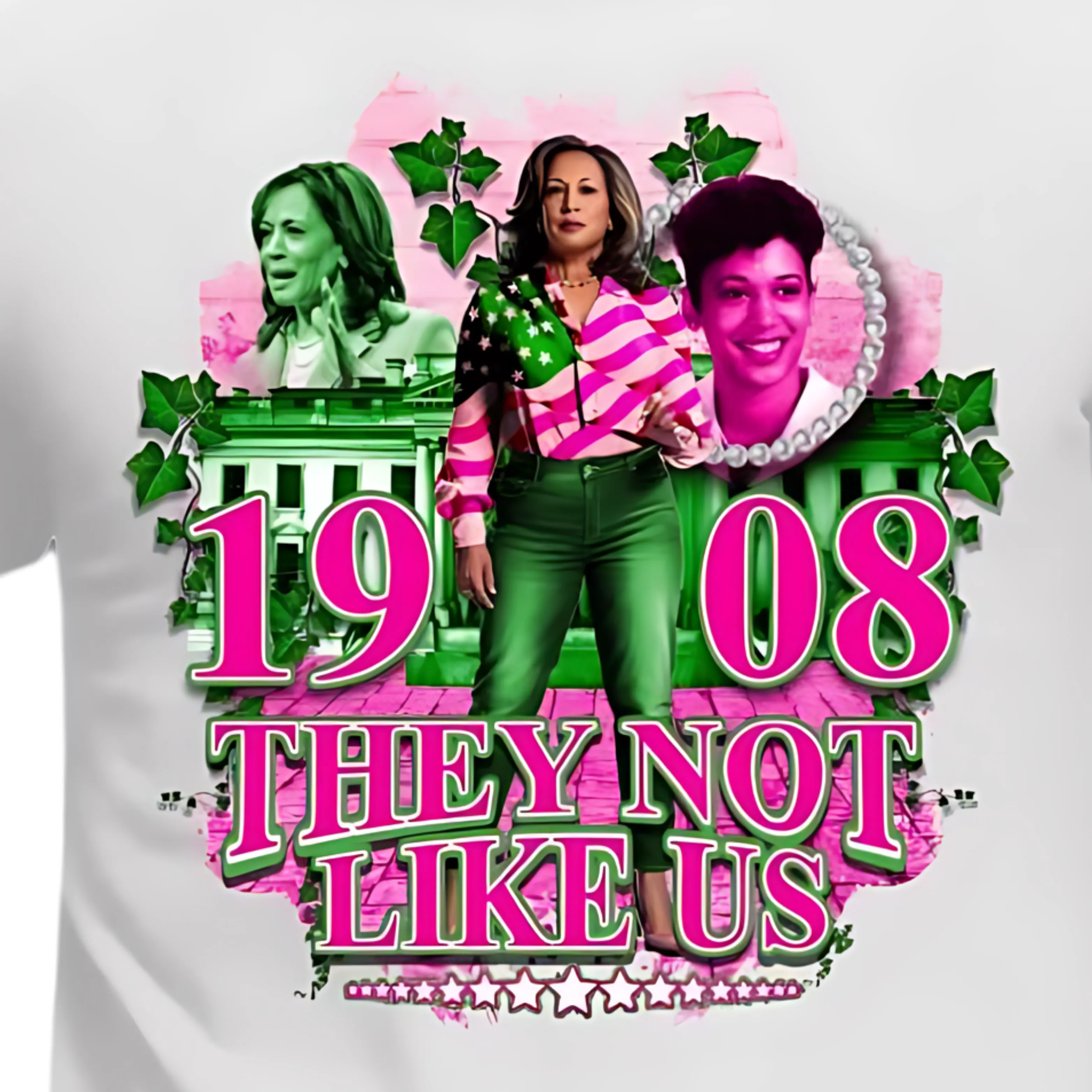 Kamala 2024 Not Like Us Premium Digital Print T-Shirt