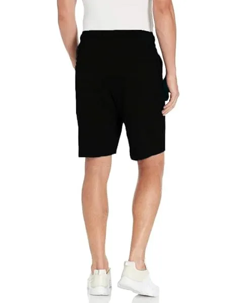 Kart Black Men's Knee Length Loopknitt Fabirc Cotton Shorts (Pack Of 2) | BLK_GRY_ANDRA_KNOT