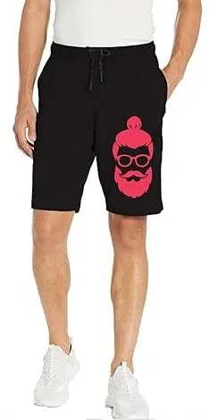 Kart Black Men's Knee Length Loopknitt Fabirc Cotton Shorts (Pack Of 2) | BLK_GRY_ANDRA_KNOT