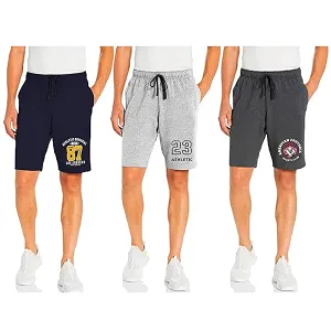 Kart Black Men's Knee Length Loopknitt Fabirc Cotton Shorts (Pack Of 3) | NVY-87_GRY-23_ANDRA-FTBALL
