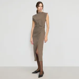 Khelan Sculpted Ruched-Waist Dress
