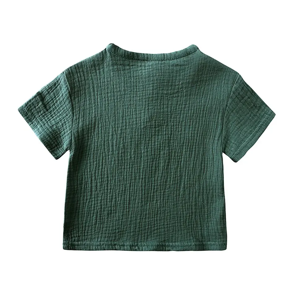 Kids' Breezy Cotton Gauze Shirt & Shorts Set