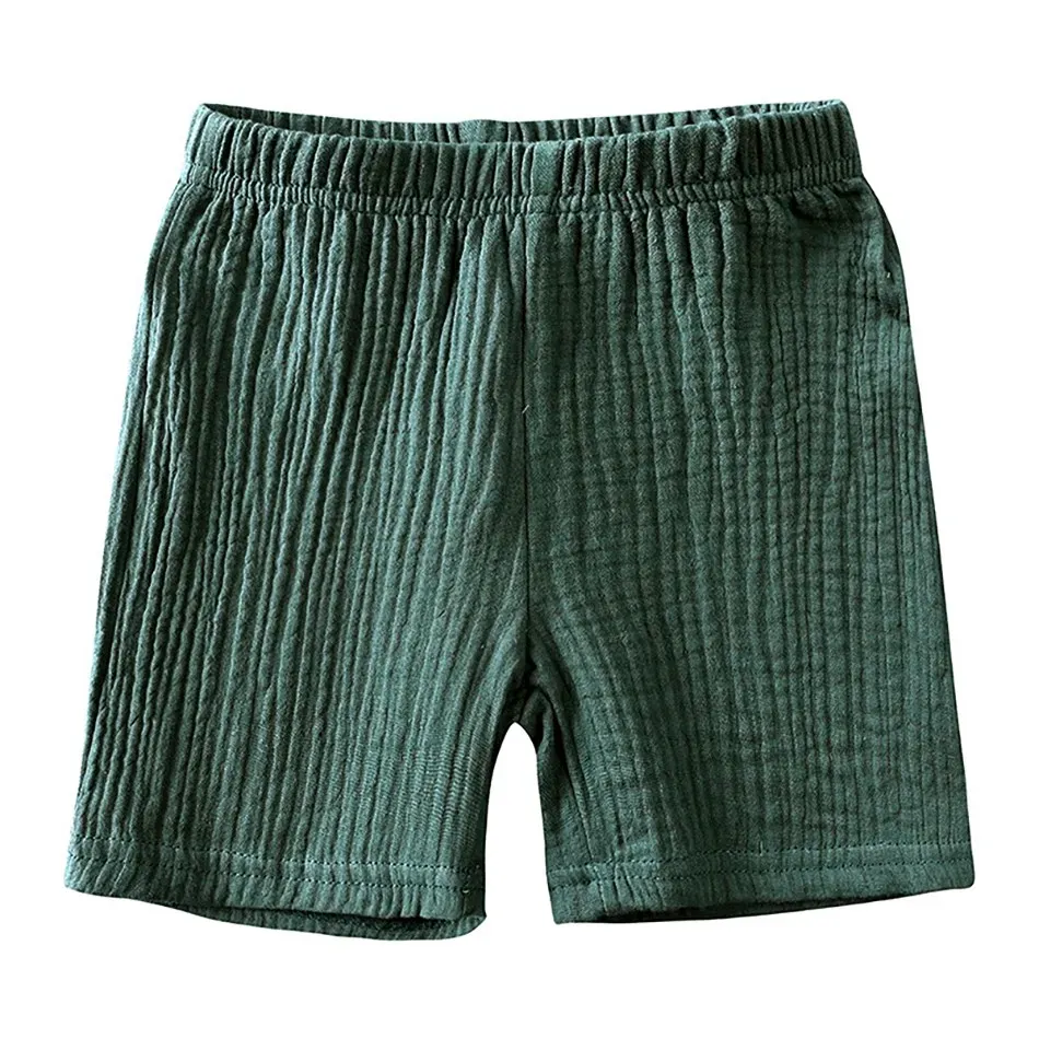 Kids' Breezy Cotton Gauze Shirt & Shorts Set