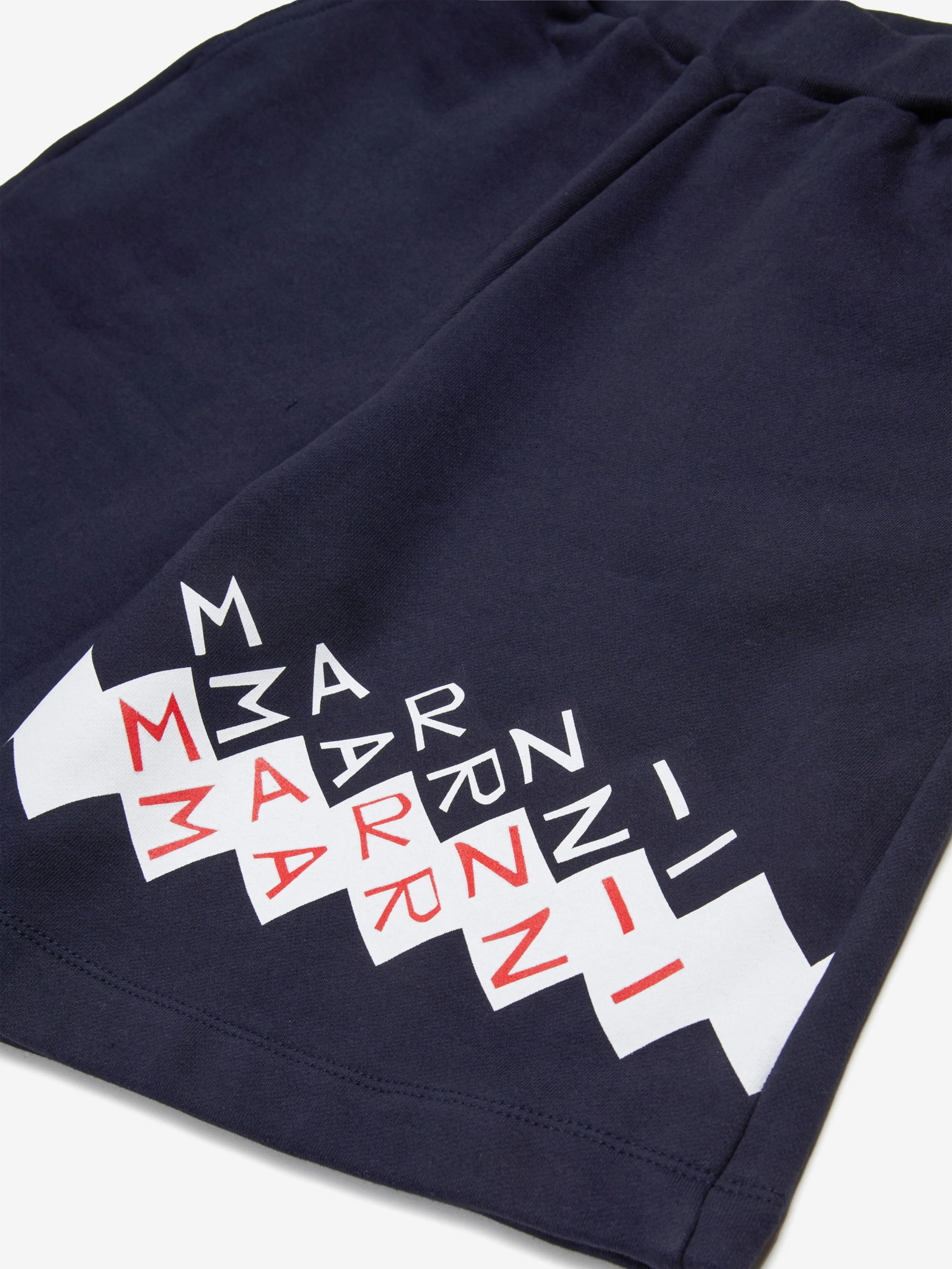 Kids Zigzag Logo Shorts in Navy