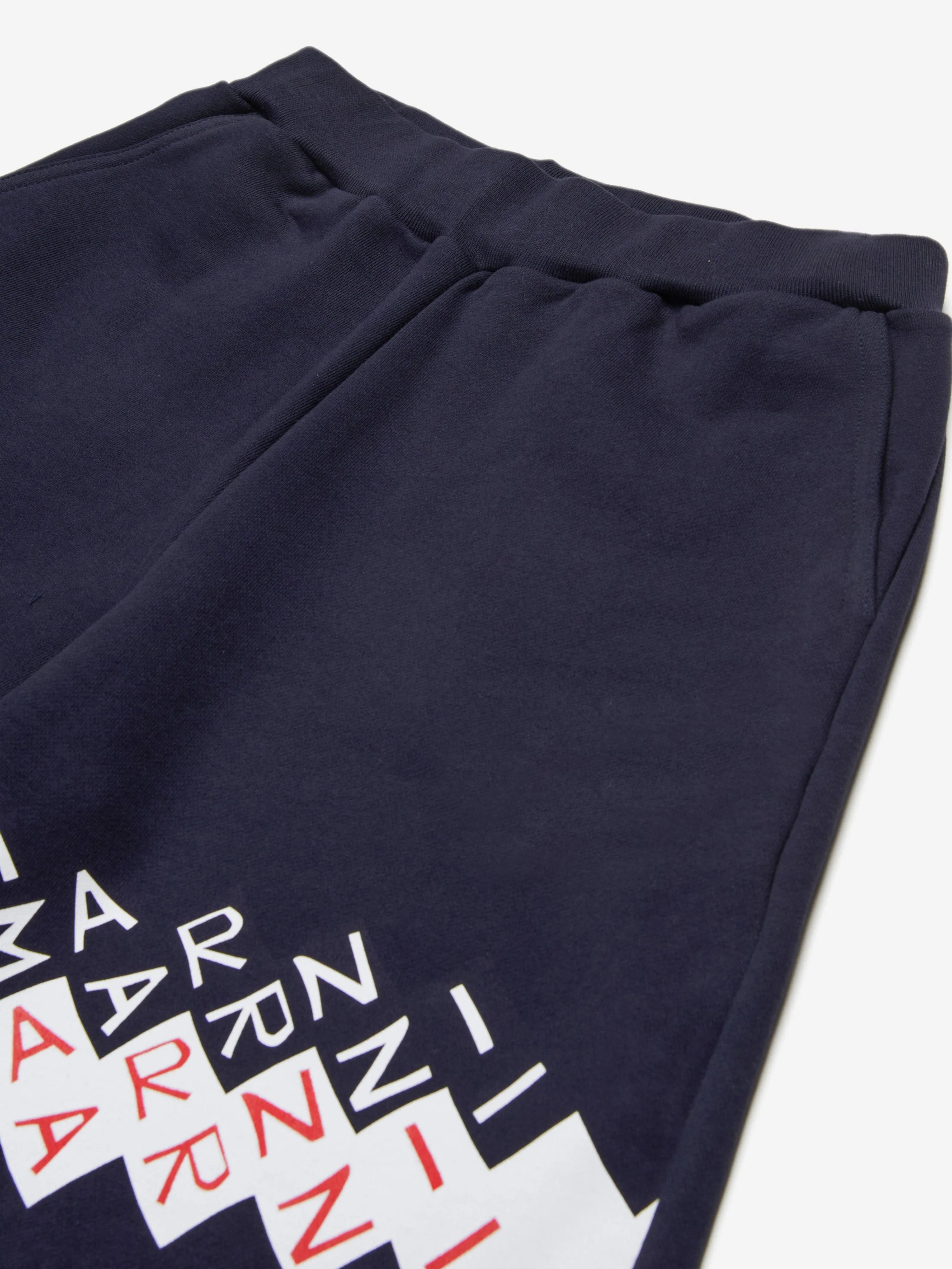 Kids Zigzag Logo Shorts in Navy