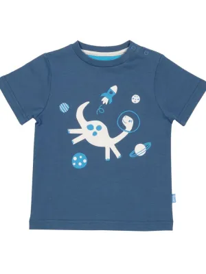 KITE Organic - Space Dino Navy Baby T-shirt