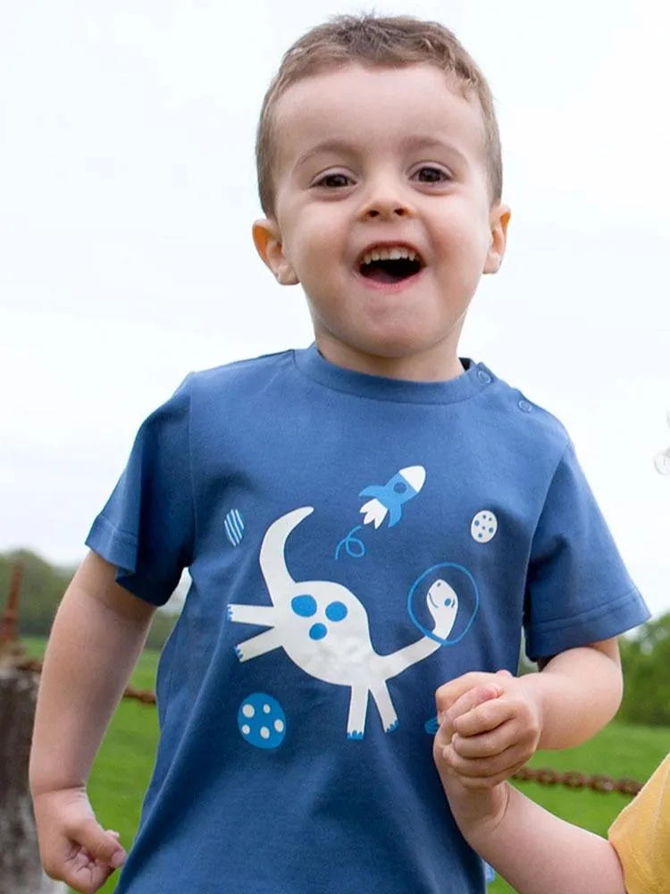 KITE Organic - Space Dino Navy Baby T-shirt