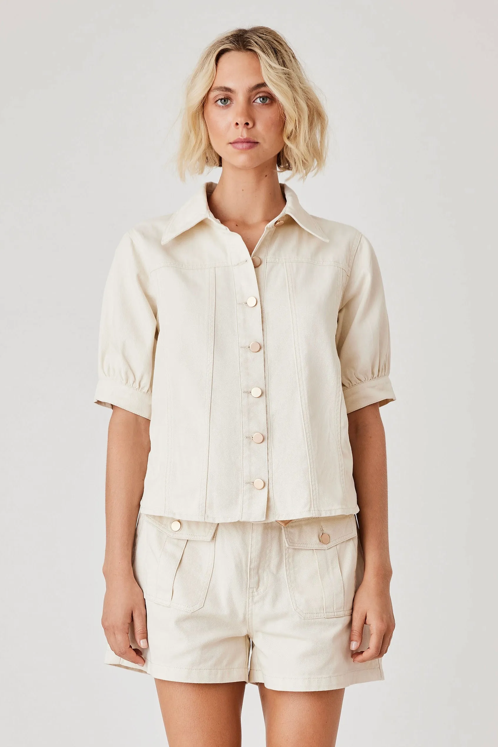 Kokomo Ivory Denim Shirt