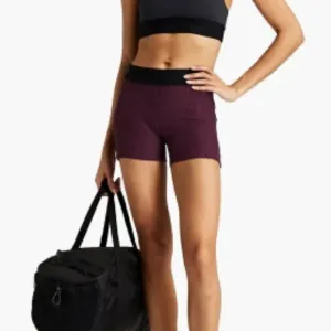 Koral Emblem Stretch-Jacquard Shorts Plum sz S