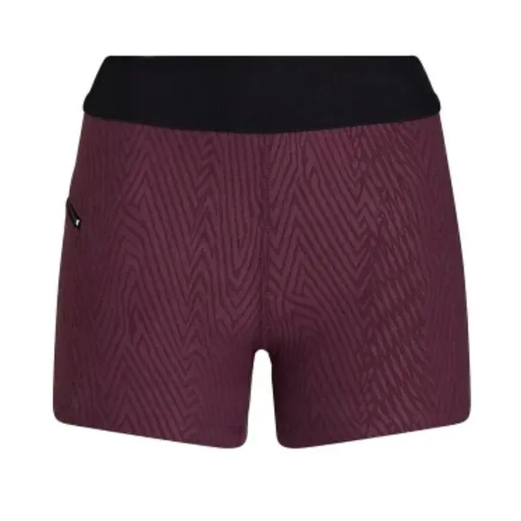 Koral Emblem Stretch-Jacquard Shorts Plum sz S