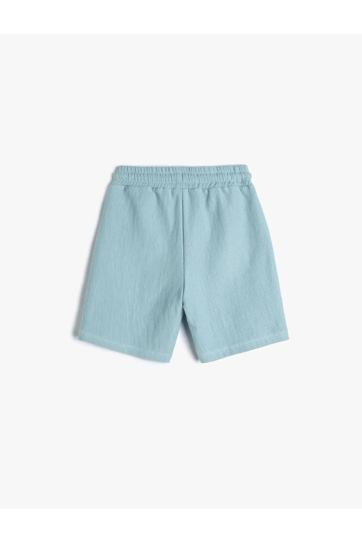 Koton Boy's Basic with Textured Pockets and Tie Waist  Shorts