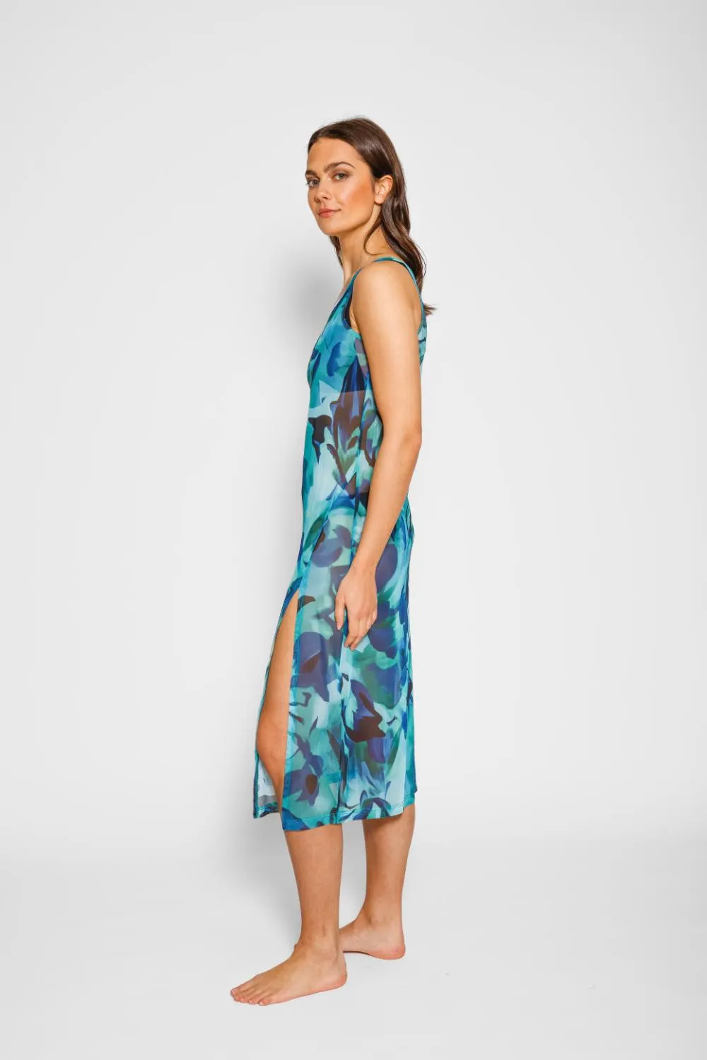 Koy Seascape Mesh Long Dress