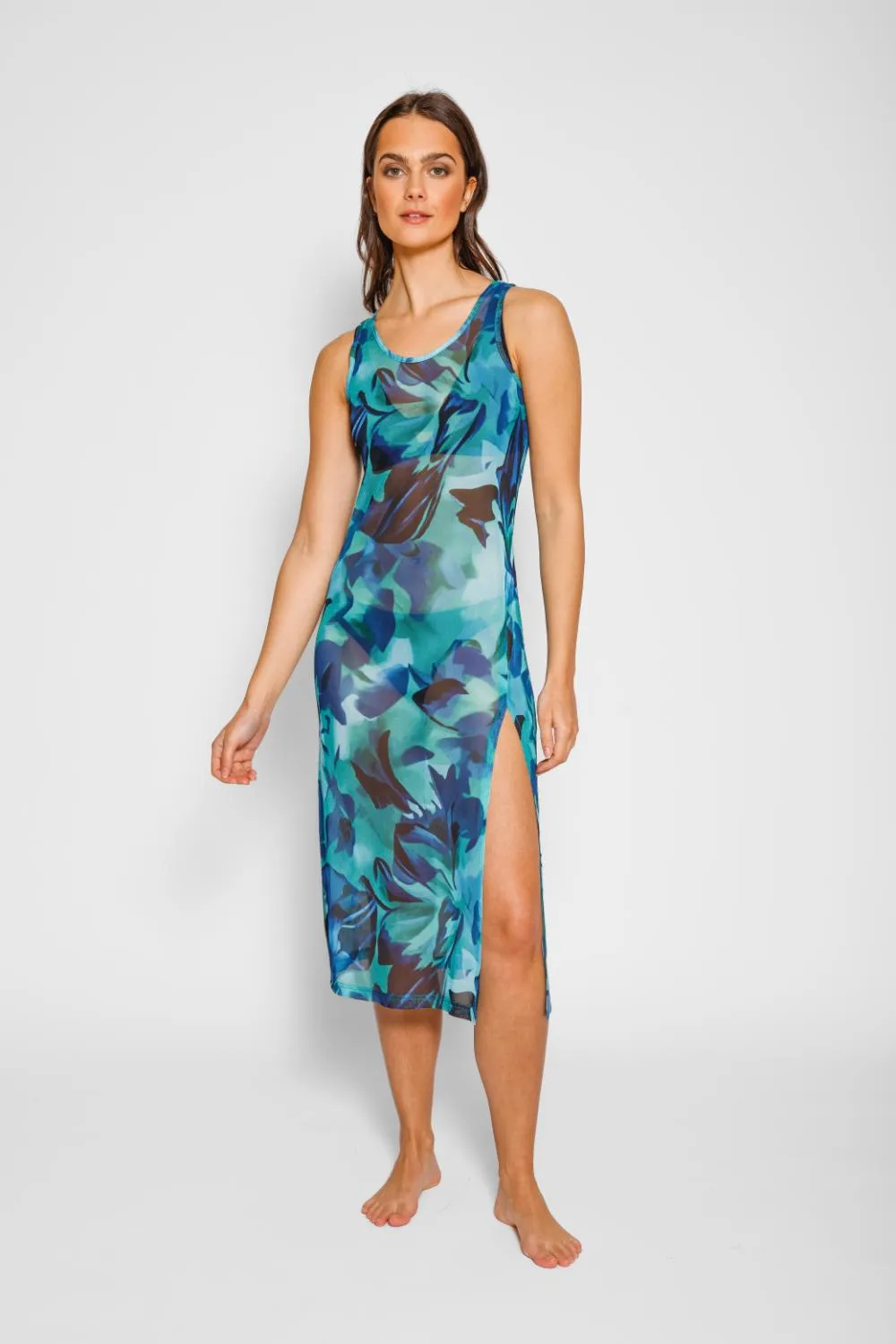Koy Seascape Mesh Long Dress