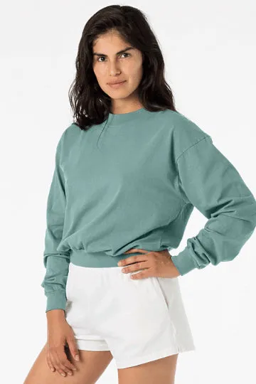 LA Apparel Long Sleeve Crop Mock Neck