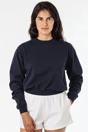 LA Apparel Long Sleeve Crop Mock Neck
