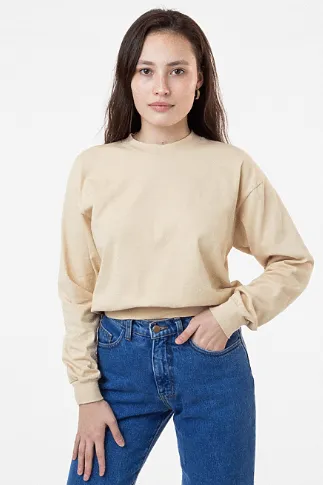 LA Apparel Long Sleeve Crop Mock Neck