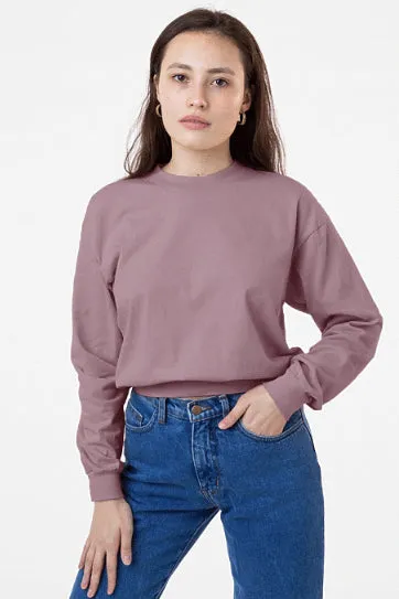 LA Apparel Long Sleeve Crop Mock Neck