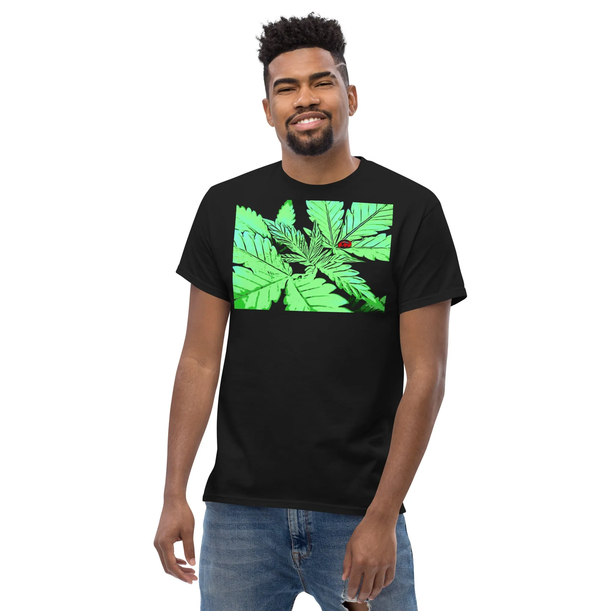 Ladybug on Cannabis Plant Unisex T-shirt
