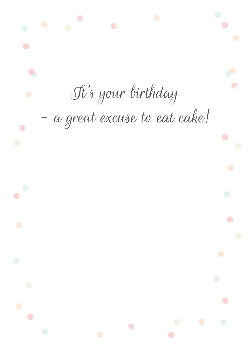 'Layered Cake' Birthday Card