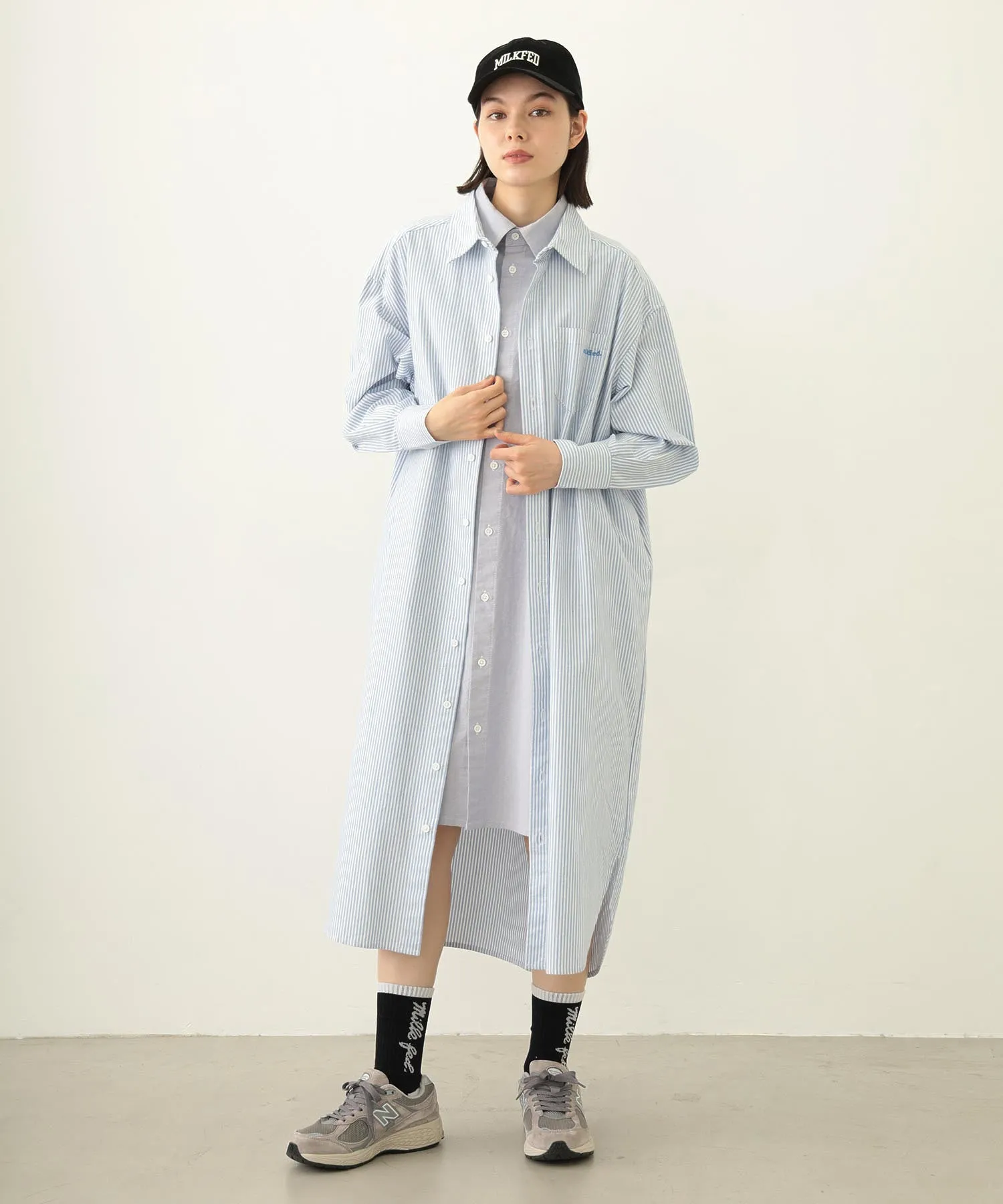 LAYERED SHIRTS DRESS