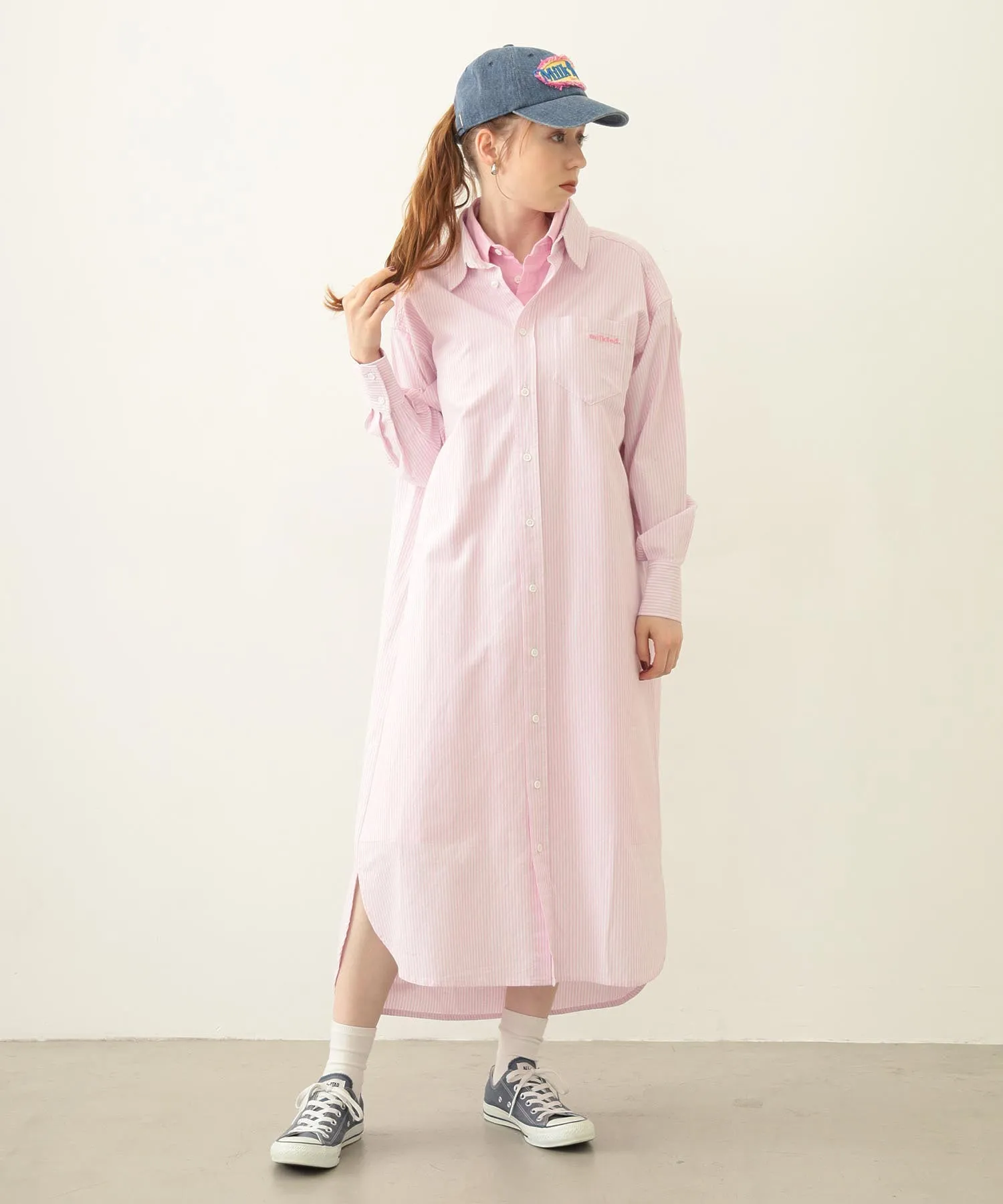 LAYERED SHIRTS DRESS