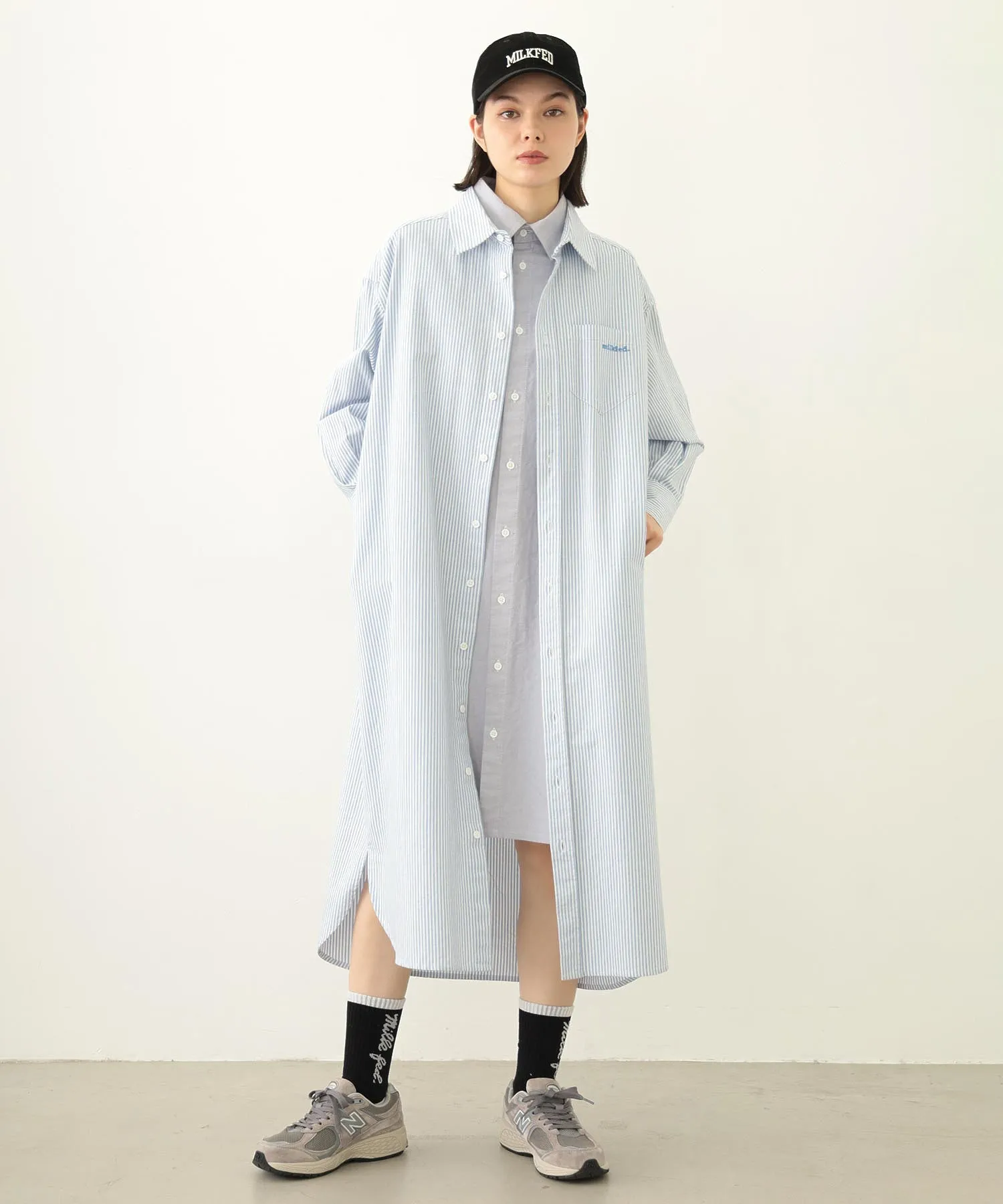 LAYERED SHIRTS DRESS